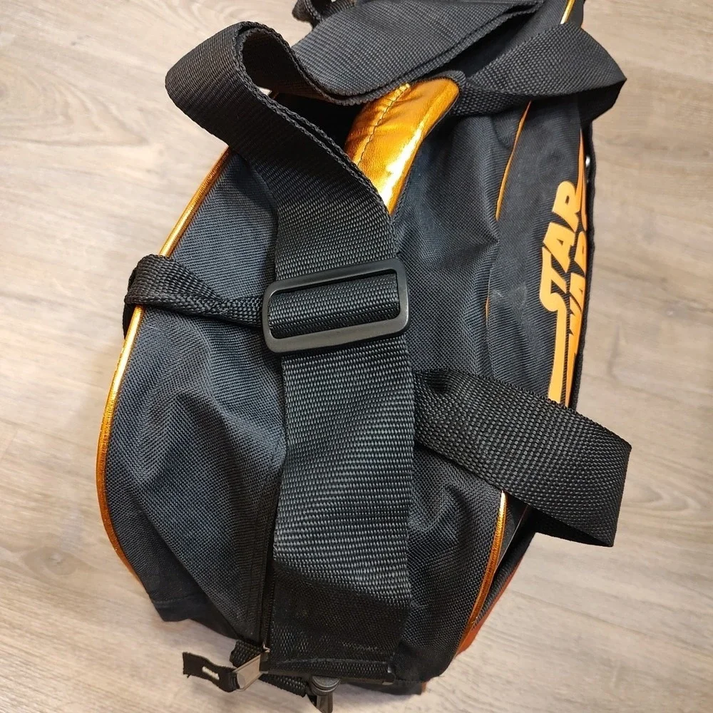 Star Wars Duffle BB 8 Orange‎ Black R2D2 Spaceships Intergalactic Stud Bottom